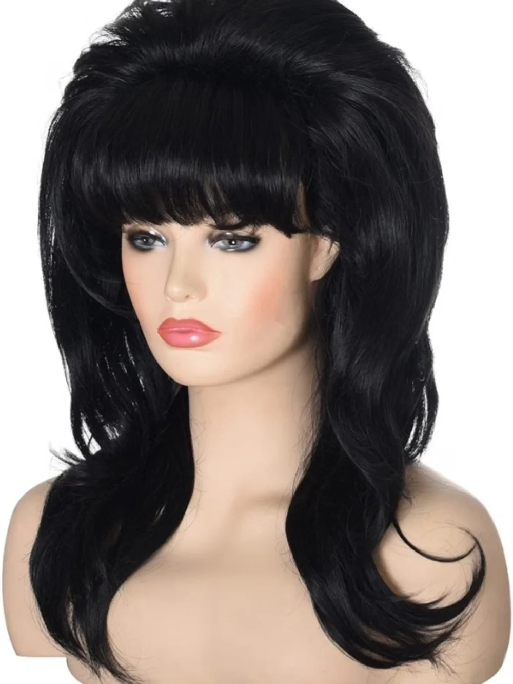 50s Beehive Bouffant Big Synthetic Hair Wigs 60s 80s Married Housewife Costume